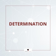 DETERMINATION